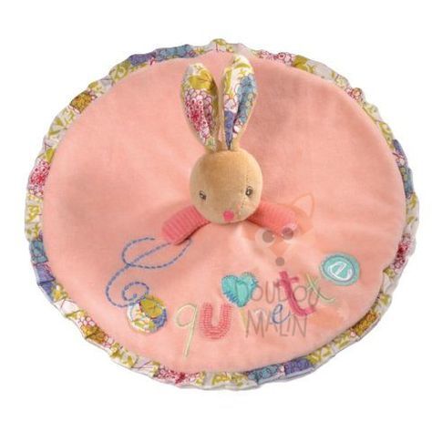  bliss baby comforter pink rabbit coquinette 